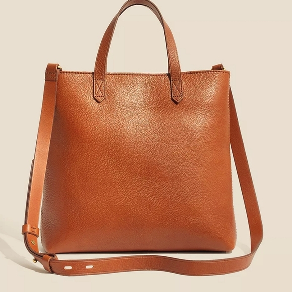 Madewell Bags Madewell The Ziptop Transport Crossbody In English Saddle Rainbow Strap Poshmark